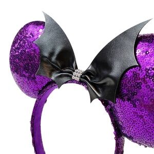 NWOT BAT WINGS Halloween Disney Minnie Mouse Ears Headband